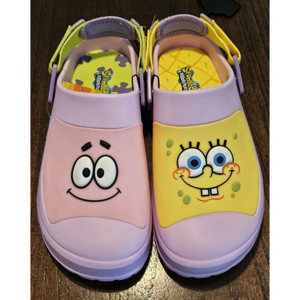 Ground-up Women's Purple and Yellow Clogs